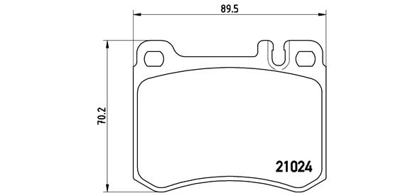 BREMBO Első fékbetét P50014_BREMBO