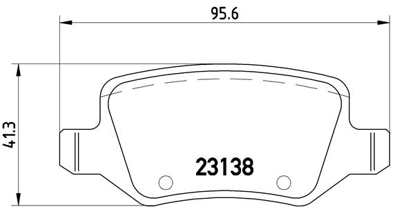 BREMBO Hátsó fékbetét P50058_BREMBO