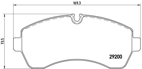 BREMBO Első fékbetét P50059_BREMBO