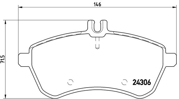 BREMBO Első fékbetét P50071_BREMBO