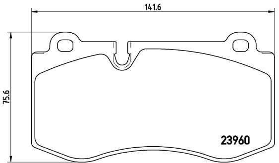 BREMBO Első fékbetét P50074_BREMBO