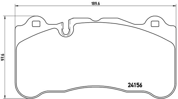 BREMBO Első fékbetét P50078_BREMBO