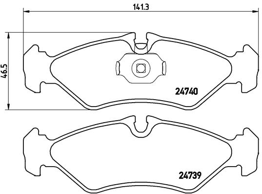 BREMBO Hátsó fékbetét P50081_BREMBO