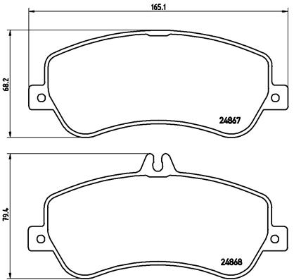 BREMBO Első fékbetét P50086_BREMBO