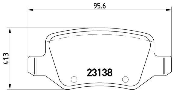 BREMBO Hátsó fékbetét P50090_BREMBO