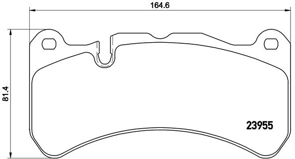 BREMBO Első fékbetét P50092_BREMBO