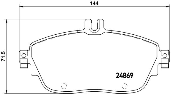 BREMBO Első fékbetét P50093_BREMBO