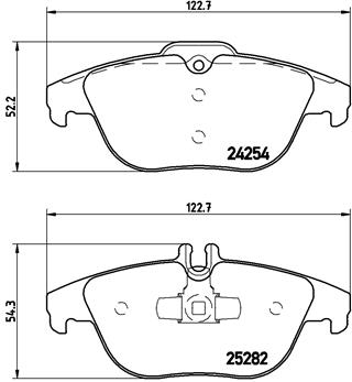 BREMBO Hátsó fékbetét P50104_BREMBO