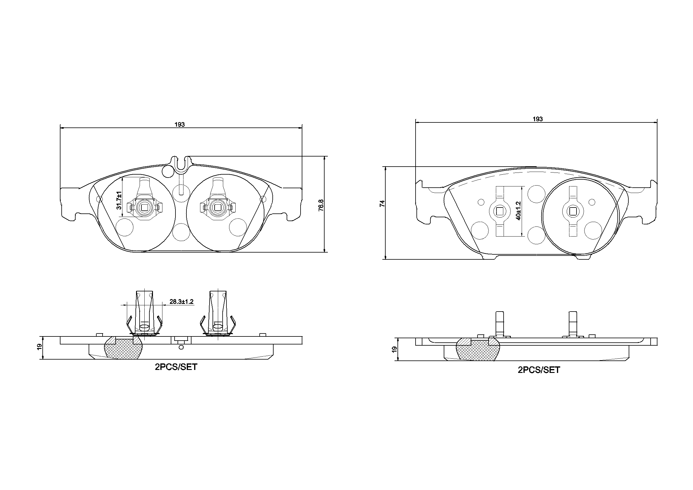 BREMBO Fékbetét, mind P50106_BREMBO