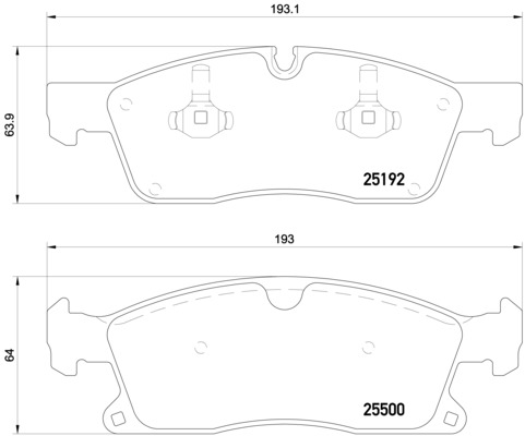 BREMBO Első fékbetét P50108_BREMBO