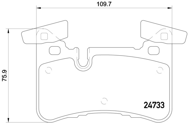 BREMBO Hátsó fékbetét P50110_BREMBO