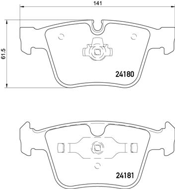 BREMBO Hátsó fékbetét P50116_BREMBO