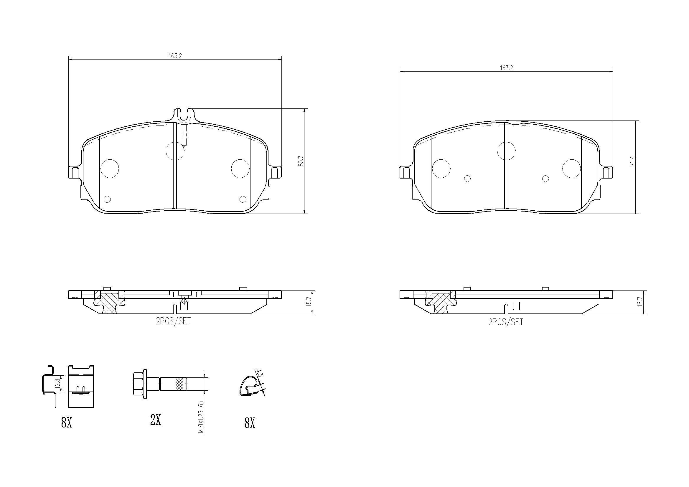 BREMBO Első fékbetét P50152_BREMBO