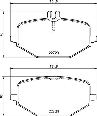 BREMBO Hátsó fékbetét P50161_BREMBO