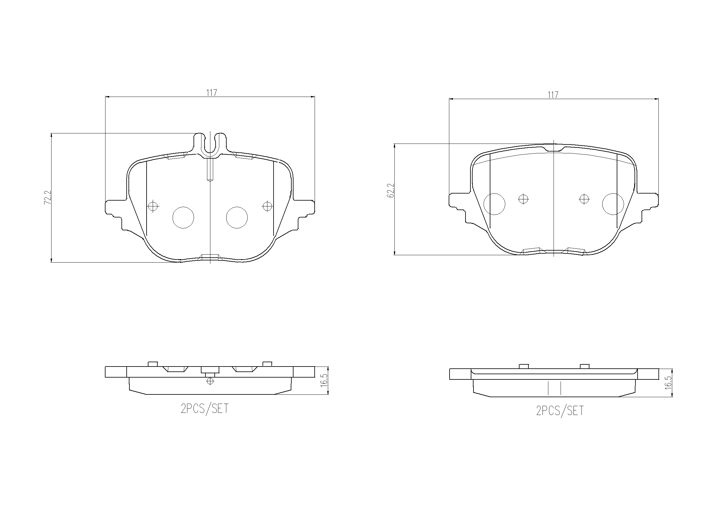 BREMBO Fékbetét, mind P50169_BREMBO