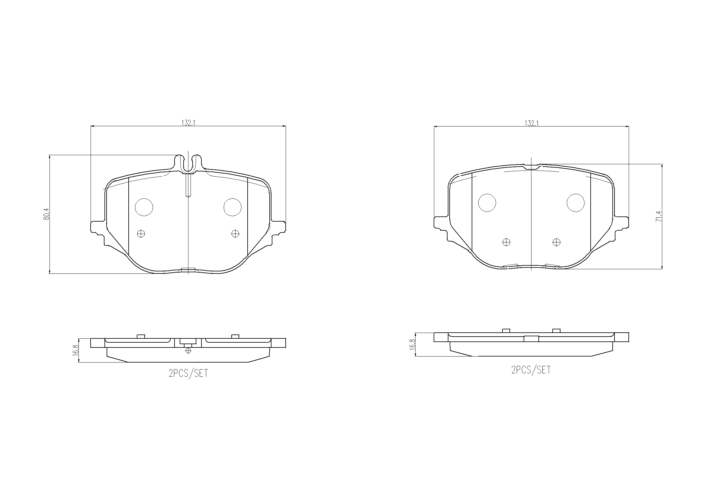 BREMBO Fékbetét, mind P50170_BREMBO