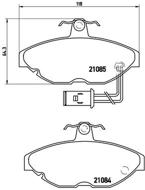 BREMBO Első fékbetét P52011_BREMBO