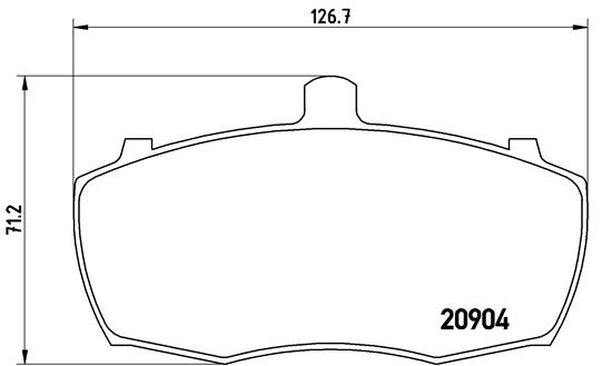 BREMBO Első fékbetét P52012_BREMBO