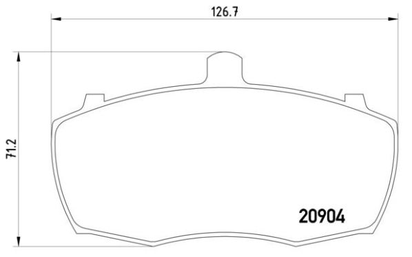 BREMBO Első fékbetét P52013_BREMBO