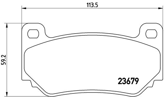 BREMBO Első fékbetét P52018_BREMBO