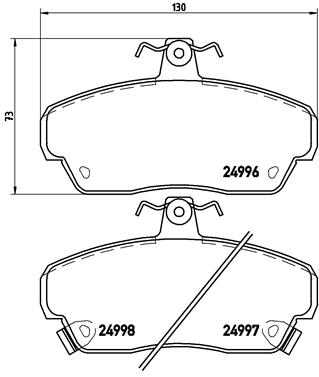 BREMBO Első fékbetét P52020_BREMBO