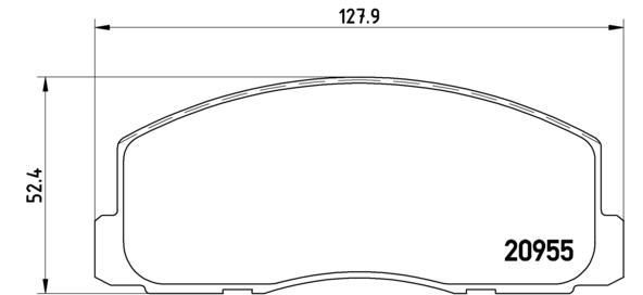 BREMBO Első fékbetét P54006_BREMBO