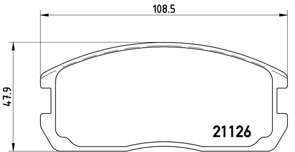 BREMBO Első fékbetét P54009_BREMBO