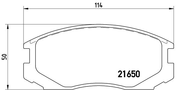 BREMBO Első fékbetét P54015_BREMBO