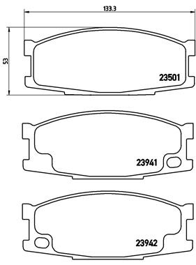 BREMBO Első fékbetét P54024_BREMBO