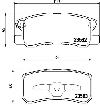 BREMBO Fékbetét, mind P54031X_BREMBO