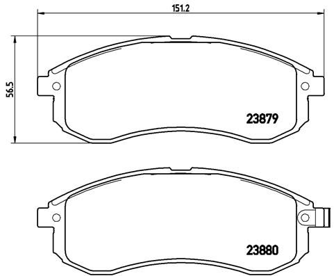 BREMBO Első fékbetét P54033_BREMBO