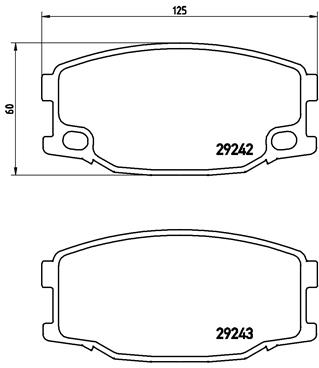 BREMBO Első fékbetét P54035_BREMBO