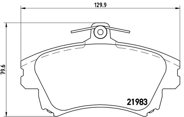 BREMBO Első fékbetét P54036_BREMBO