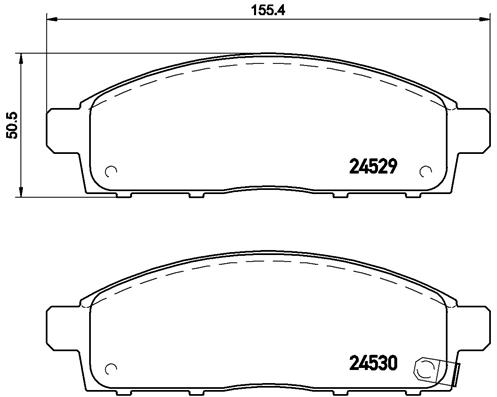 BREMBO Első fékbetét P54038_BREMBO