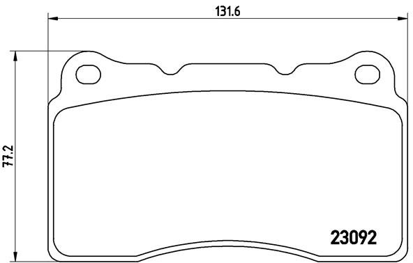 BREMBO Első fékbetét P54040_BREMBO