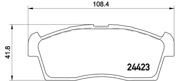 BREMBO Első fékbetét P54049_BREMBO