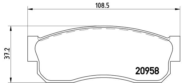 BREMBO Első fékbetét P56011_BREMBO