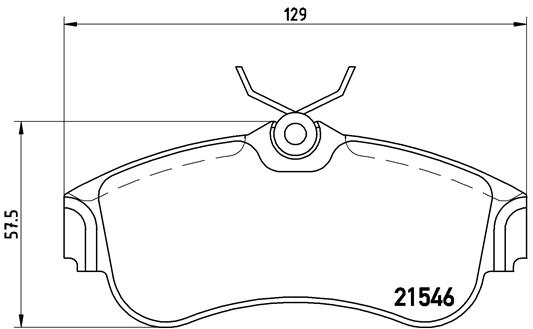 BREMBO Első fékbetét P56022_BREMBO