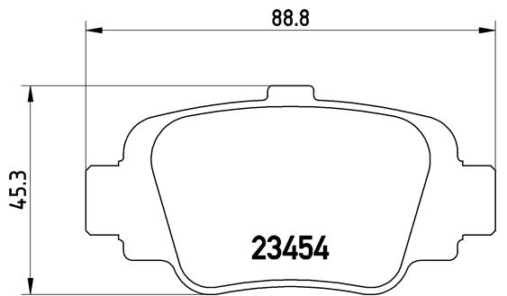 BREMBO Hátsó fékbetét P56032_BREMBO