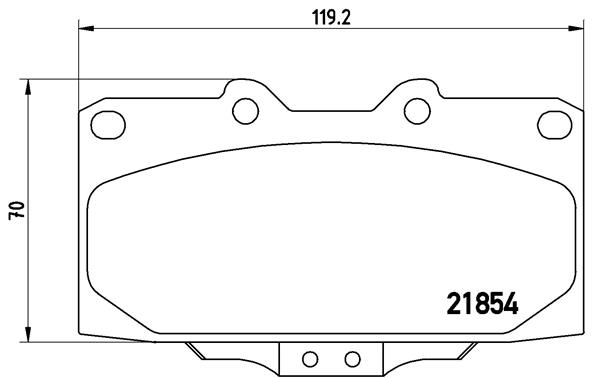 BREMBO Első fékbetét P56034_BREMBO