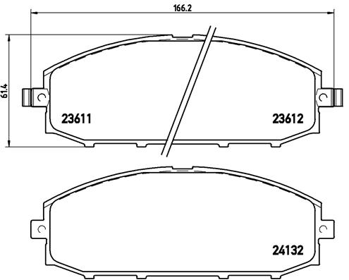 BREMBO Első fékbetét P56041_BREMBO