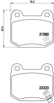 BREMBO Hátsó fékbetét P56048_BREMBO