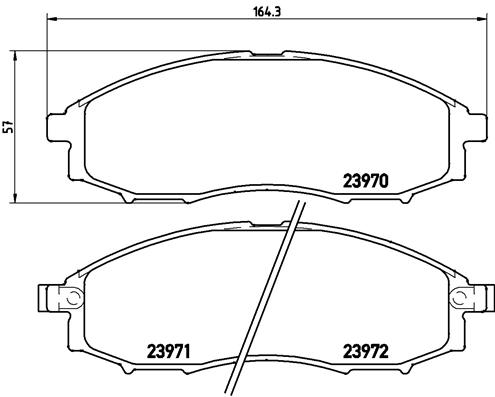 BREMBO Első fékbetét P56049_BREMBO