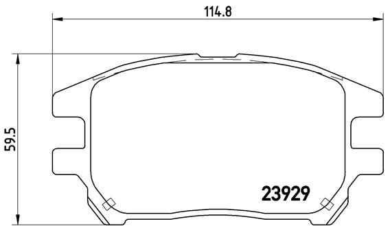 BREMBO Első fékbetét P56050_BREMBO