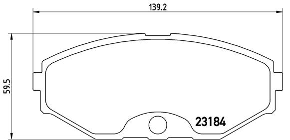 BREMBO Első fékbetét P56052_BREMBO