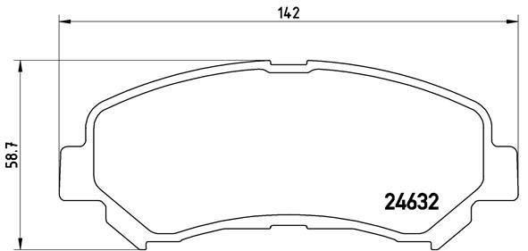 BREMBO Első fékbetét P56062_BREMBO