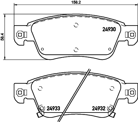 BREMBO Első fékbetét P56080_BREMBO