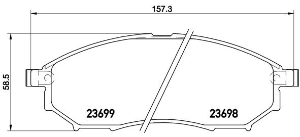 BREMBO Első fékbetét P56094_BREMBO