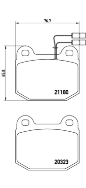 BREMBO Első fékbetét P59003_BREMBO