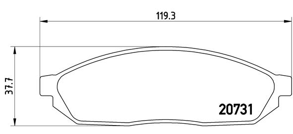 BREMBO Első fékbetét P59007_BREMBO